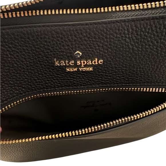 ♠️KATE SPADE LENA SWINGBACK LARGE BLACK LEATHER CROSSBODY♠️ - Picture 8 of 12